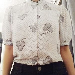 Vintage button blouse
